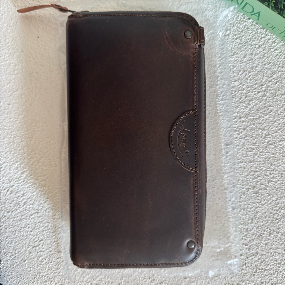 Accordian Leather Wallet / Crossbody